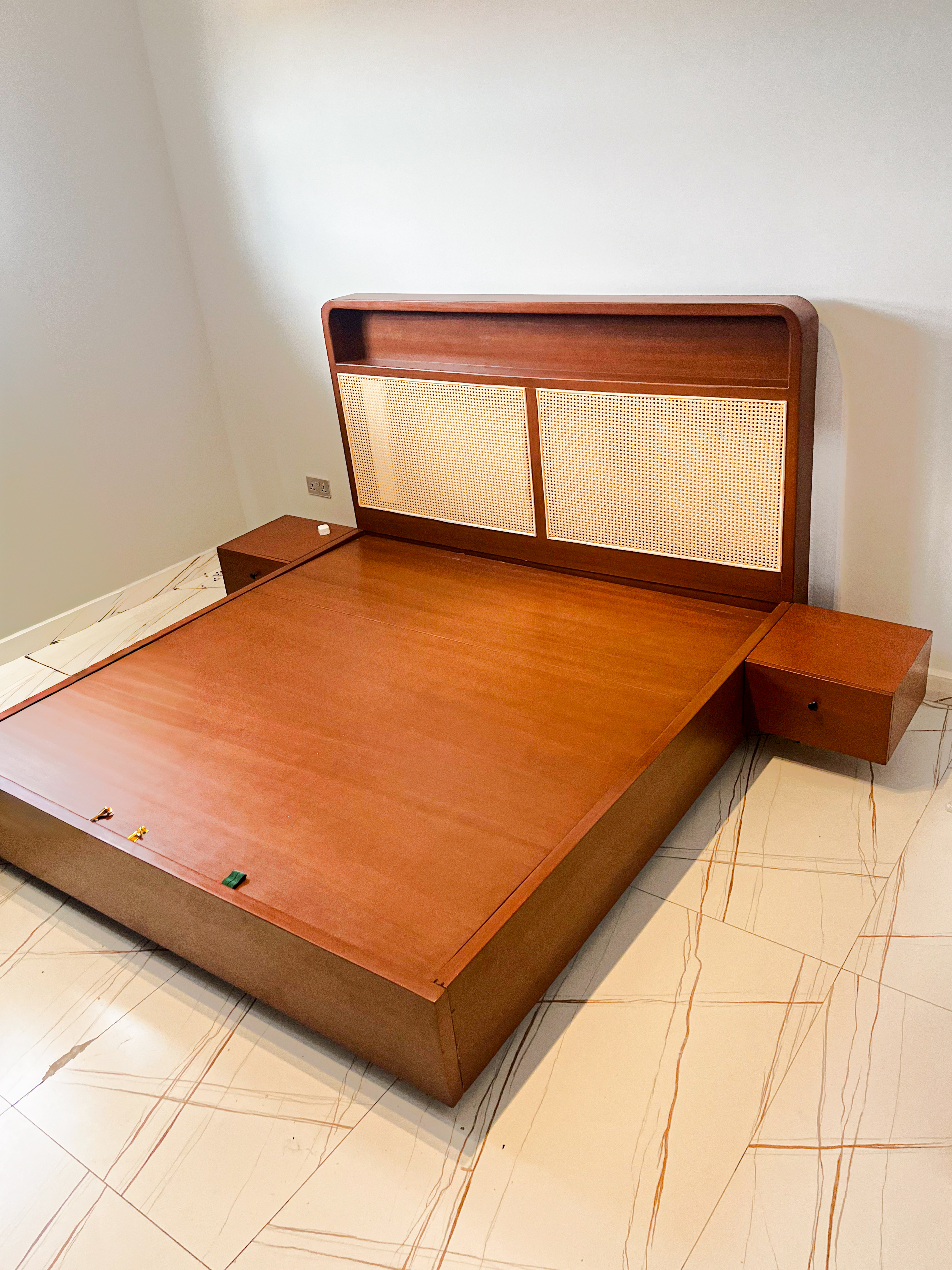 Wooden bed 